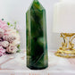 Green Agate (Dyed) Druzy Tower 14cm Reduced price due to crack