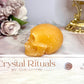 Orange Calcite Skull 6cm