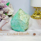 A Rare Stone ~ Chunky Natural Inca Turquoise Carved Freeform | Tower 8cm 334g