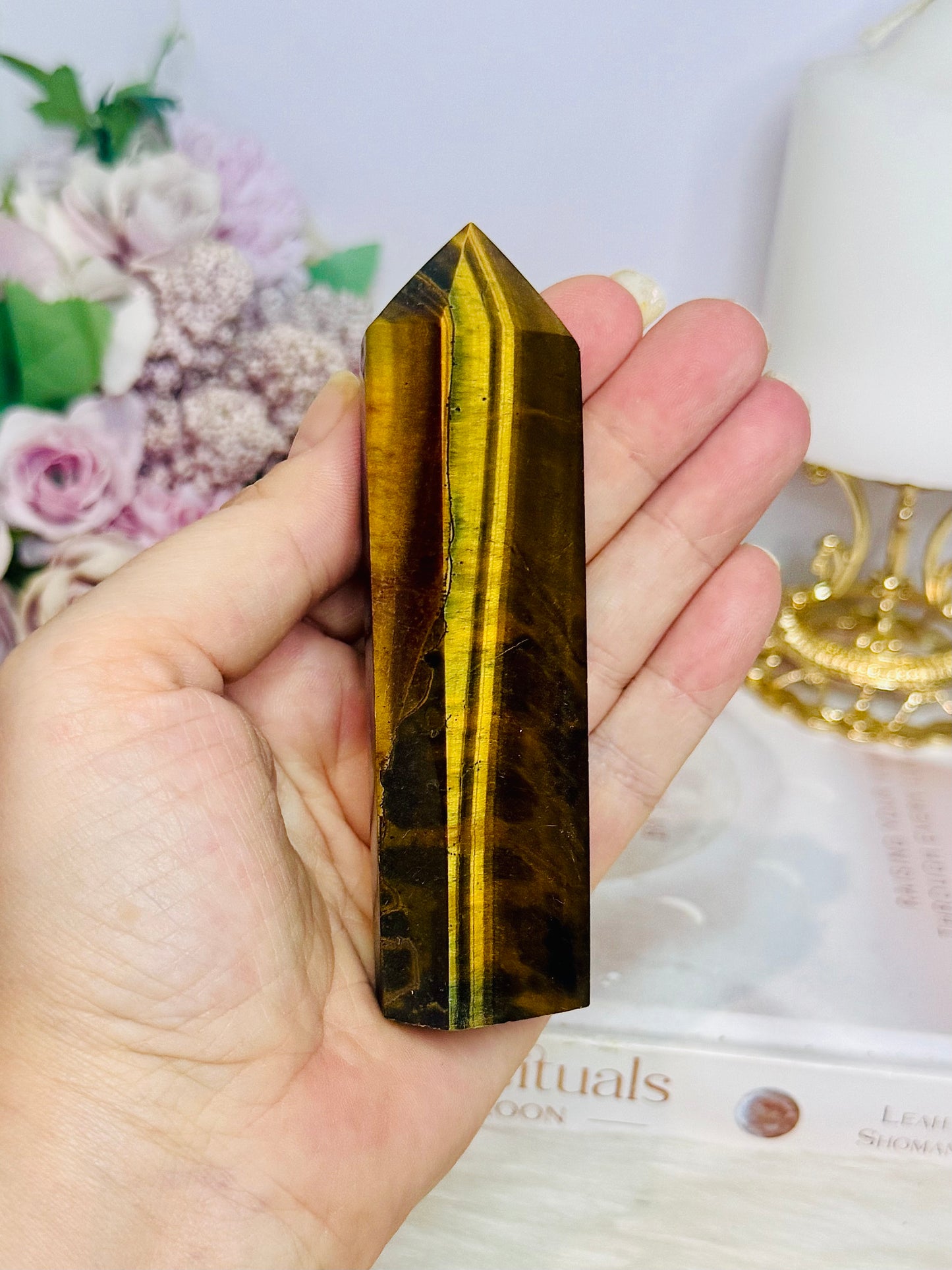 Tigers Eye Chunky Tower 10.5cm