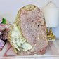 Large Natural Druzy Pink Amethyst Slab | Freeform 954g