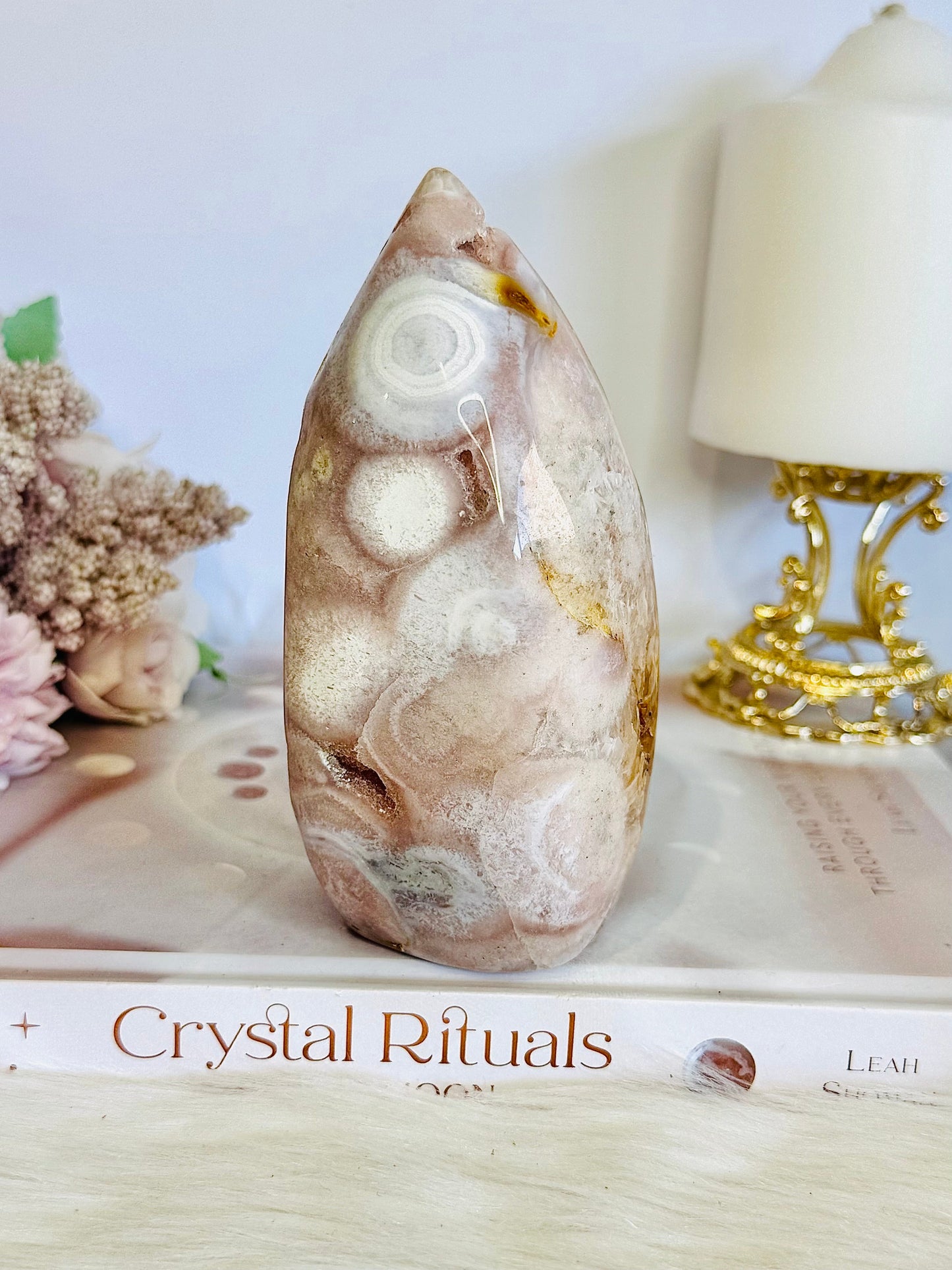 Natural Polished Pink Amethyst Druzy Freeform 12.5cm 652grams