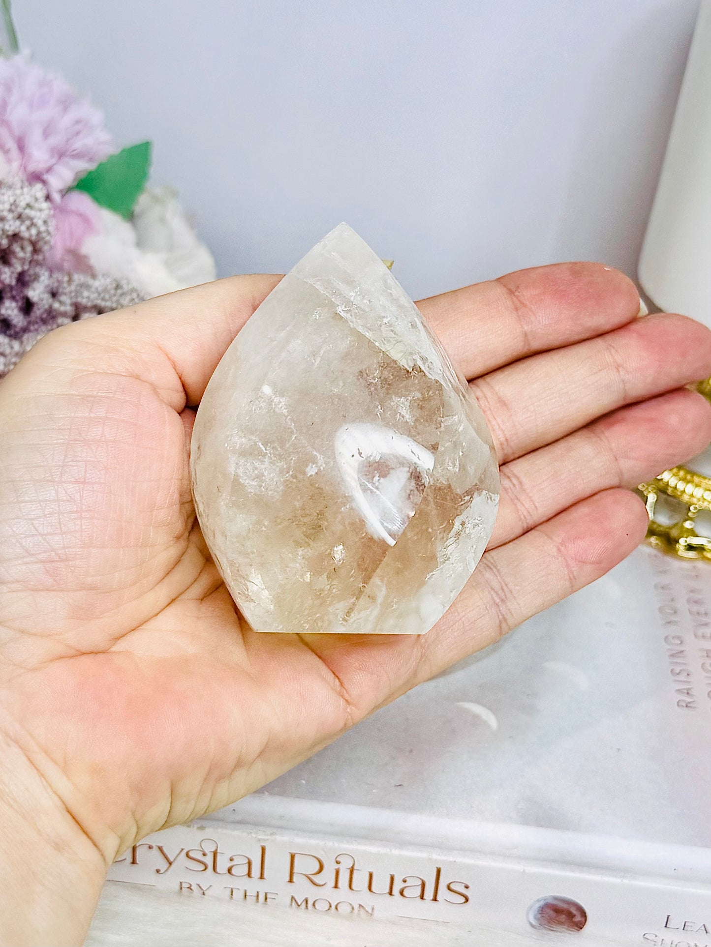 Clear Quartz Freeform From Brazil 223g 8cm