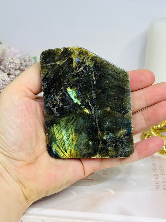 Natural Labradorite Slab 9cm
