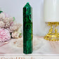 AAA High Grade Natural Malachite Tower From Congo 12cm
