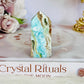 Natural 5.5cm Blue Hemimorphite Druzy Tower