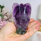 Rainbow Fluorite Angel Carving 9.5cm