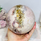 A Collectors Piece ~ Huge Druzy Pink Amethyst High Grade Sphere On Stand 2.7KG 12cm