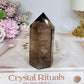 Smokey Quartz Tower with Rainbows 8cm
