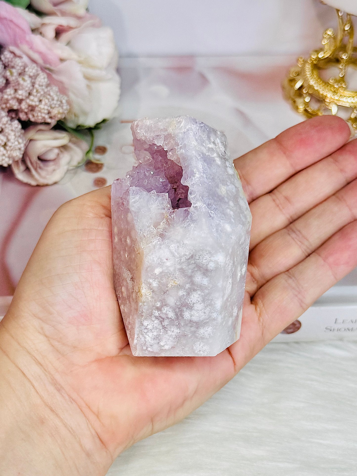 Fabulous Chunky 8.5cm Druzy Pink Amethyst Freeform