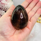 Unique Smokey Quartz Carved Polished Egg 172grams on Stand