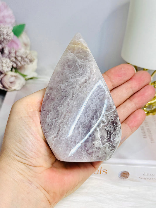 Natural Large Crazy Lace Amethyst Polished Freeform 11cm
