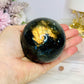 Large Labradorite Sphere 449g On Silver Stand (stand used in pic is display only)