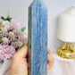 Large Blue Quartz Tower 16.5cm