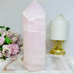 High Grade Large Pink Mangano Calcite (UV Reactive) Tower | Generator 19cm 1.2KG