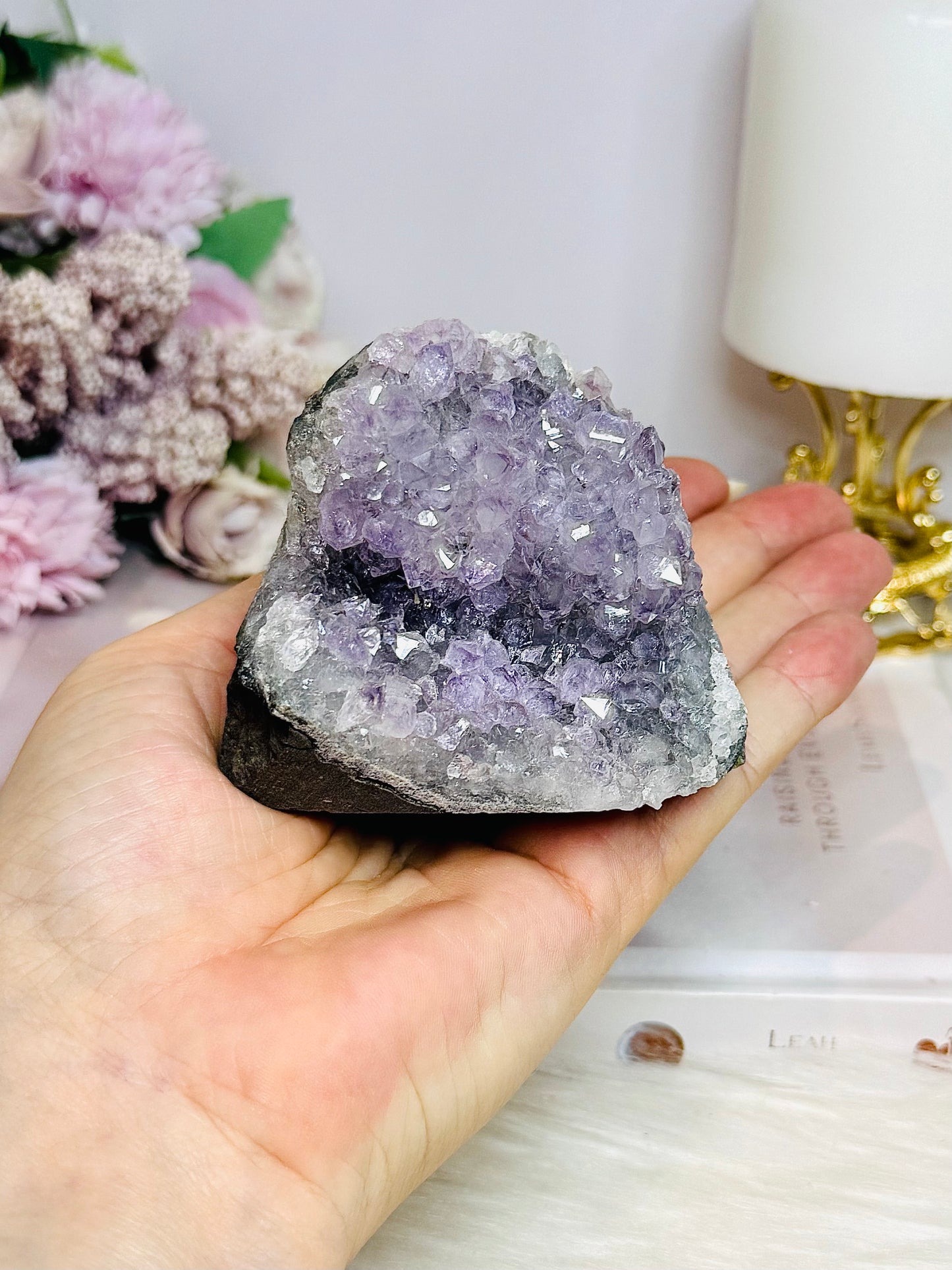 Amethyst Base Cut Cluster 305g