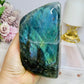 Large Labradorite Freeform Full of Flash 15cm 1.08KG ~ Discounted as chip on edge
