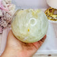 WOW!!!!! Huge 9cm 951gram Gorgeous Druzy Agate Sphere On Stand