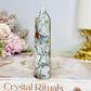 Mexican Lace Agate Druzy Tower 9.5cm