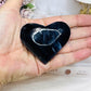 Black Agate Heart On Stand