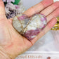 Pink Tourmaline Carved Heart 7cm
