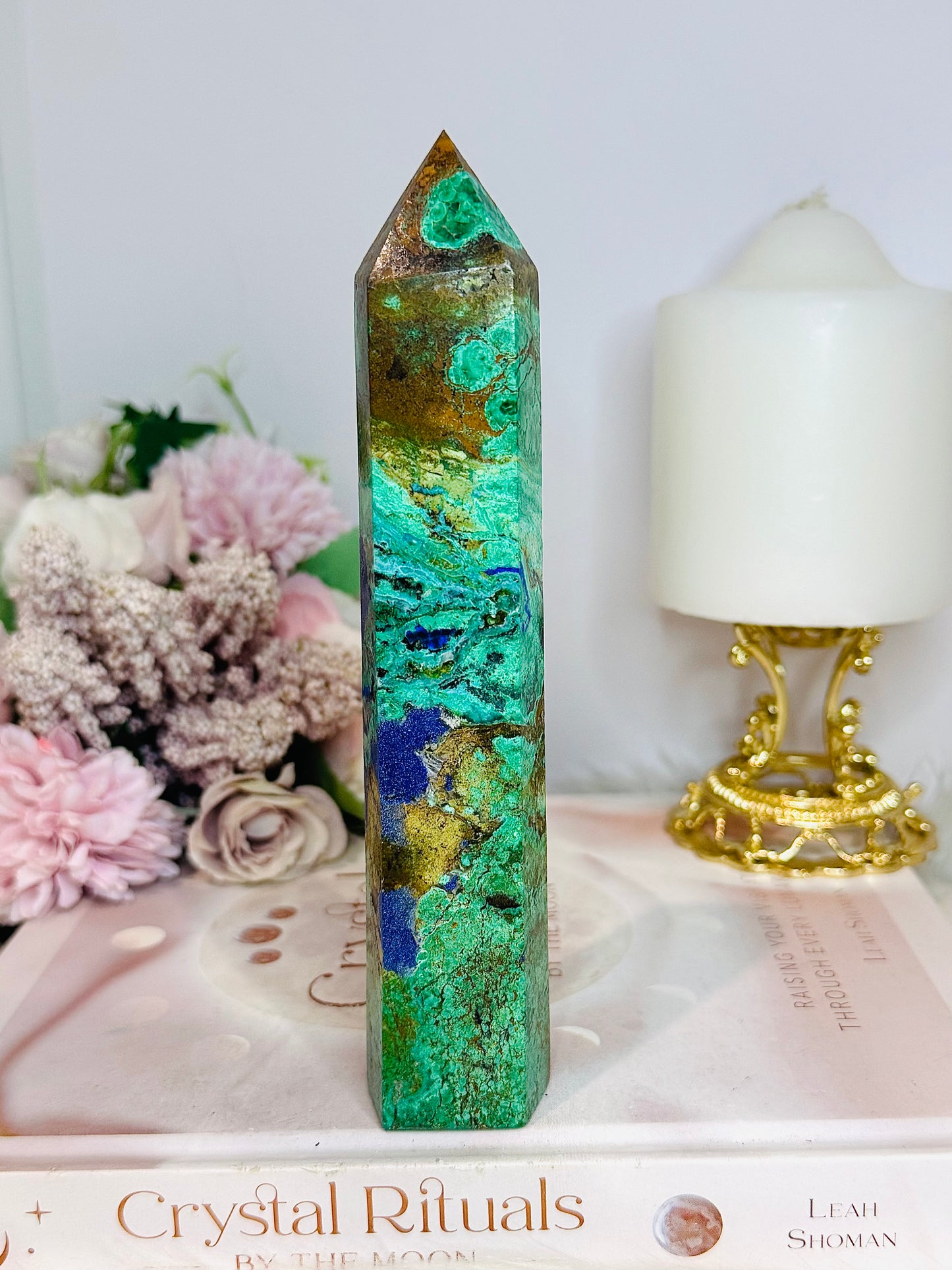 High Grade Azurite Tower 16.5cm