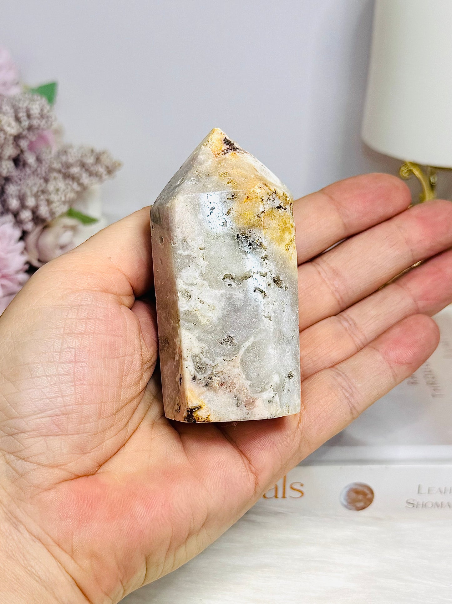 Pink Amethyst Druzy Tower 8cm