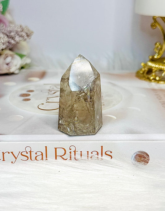 Cracked Smokey Quartz Tower 5cm