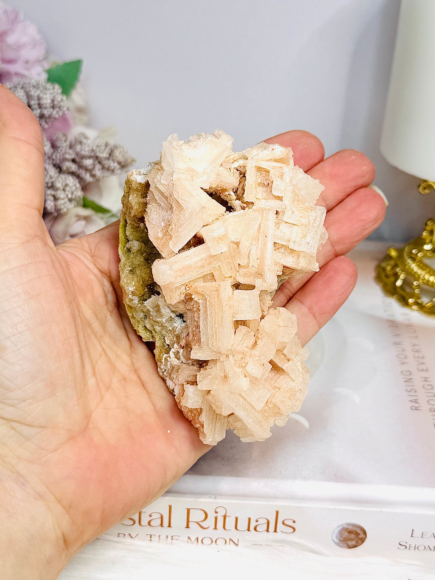 Natural Pink Halite Specimen 9cm 123g