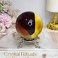 Large Mookaite Jasper Sphere on Stand 392g