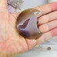 Druzy Agate Carved Moon