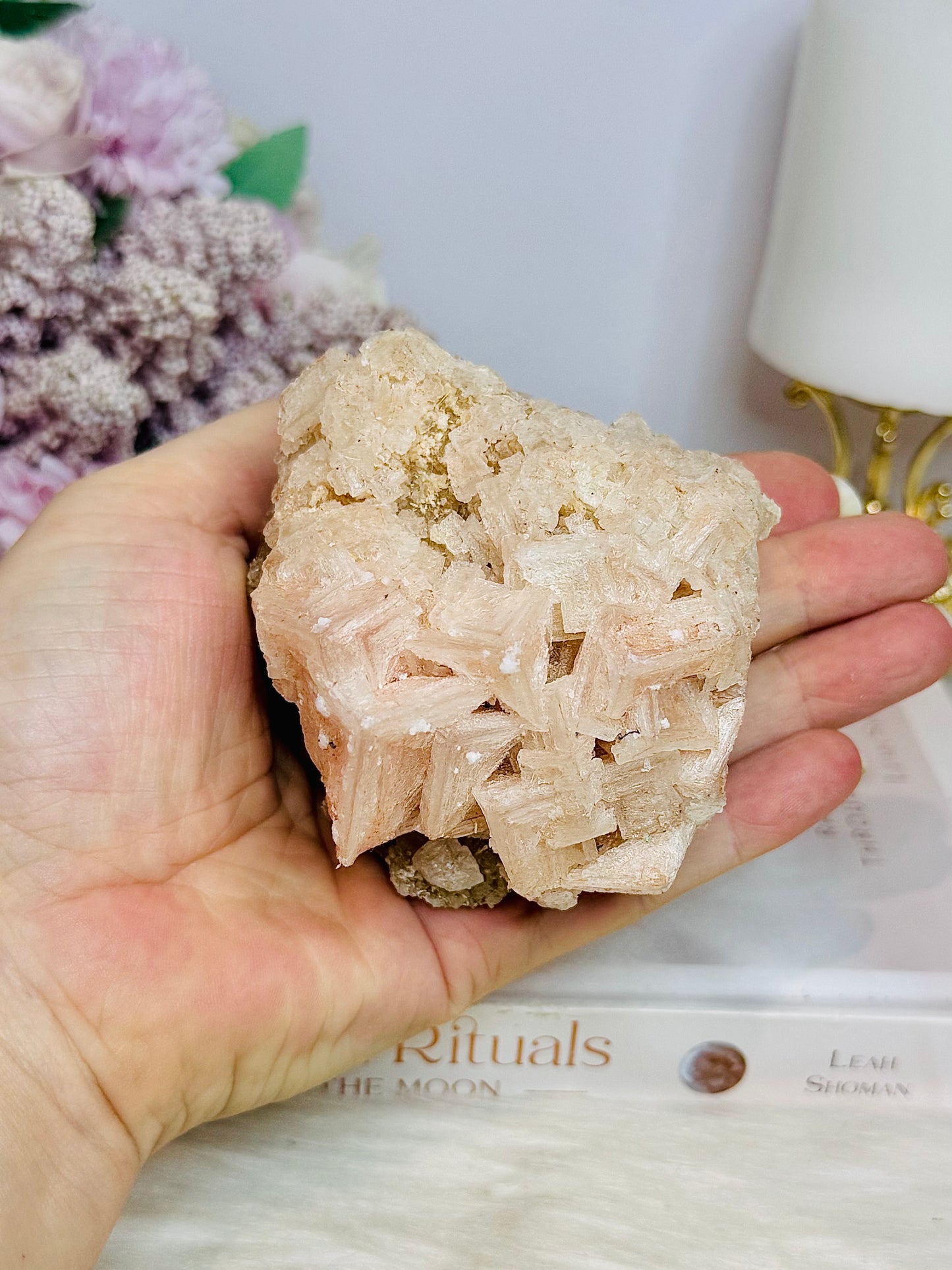 Natural Pink Halite Specimen 233g 8cm From USA