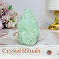 Green Fluorite Flame 8cm 248g