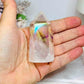 Chunky Clear Quartz Angel Aura Tower 7cm