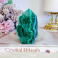 Natural 8cm Chrysocolla with Malachite Polished Slab | Freeform