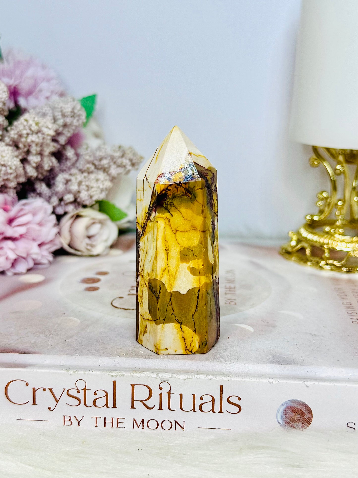 High Grade Mookaite Jasper Chunky Tower with Hematite Inclusions 8cm