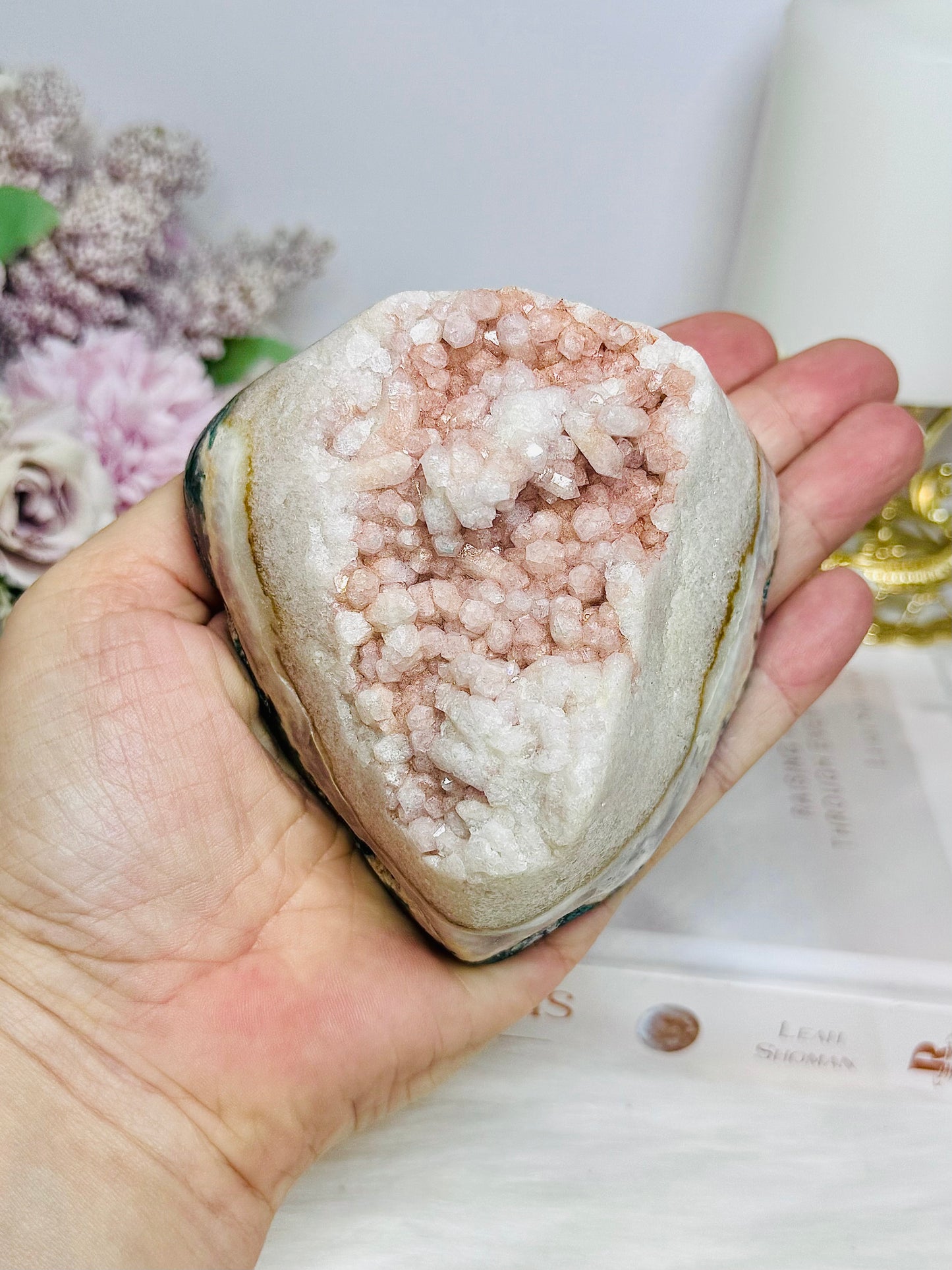 Pink Amethyst Druzy Freeform 464g