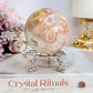 Beautiful 312gram Druzy Pink Amethyst Sphere On Stand