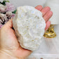 Large Angel Aura Clear Quartz Cluster 428g