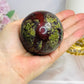 Large Dragons Blood Sphere on Stand 384g