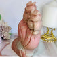 Incredibly Carved Huge Pink Opal Owls 16.5cm 1.15KG Just Perfect!