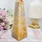 Pink Amethyst Druzy Obelisk | Tower 16cm