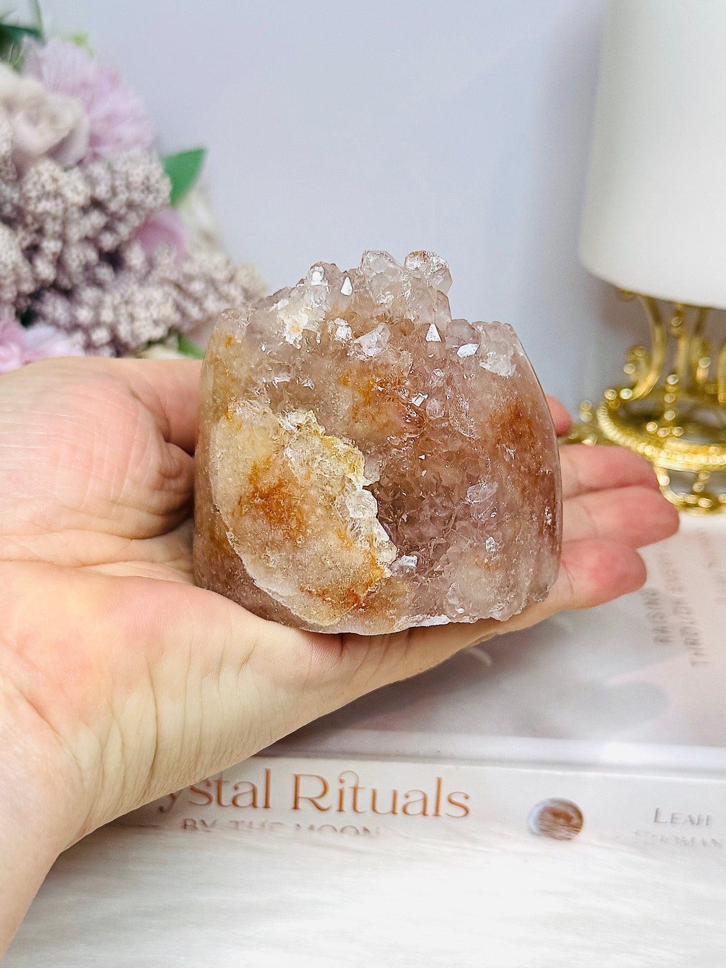 Pink Amethyst Druzy Freeform 307g