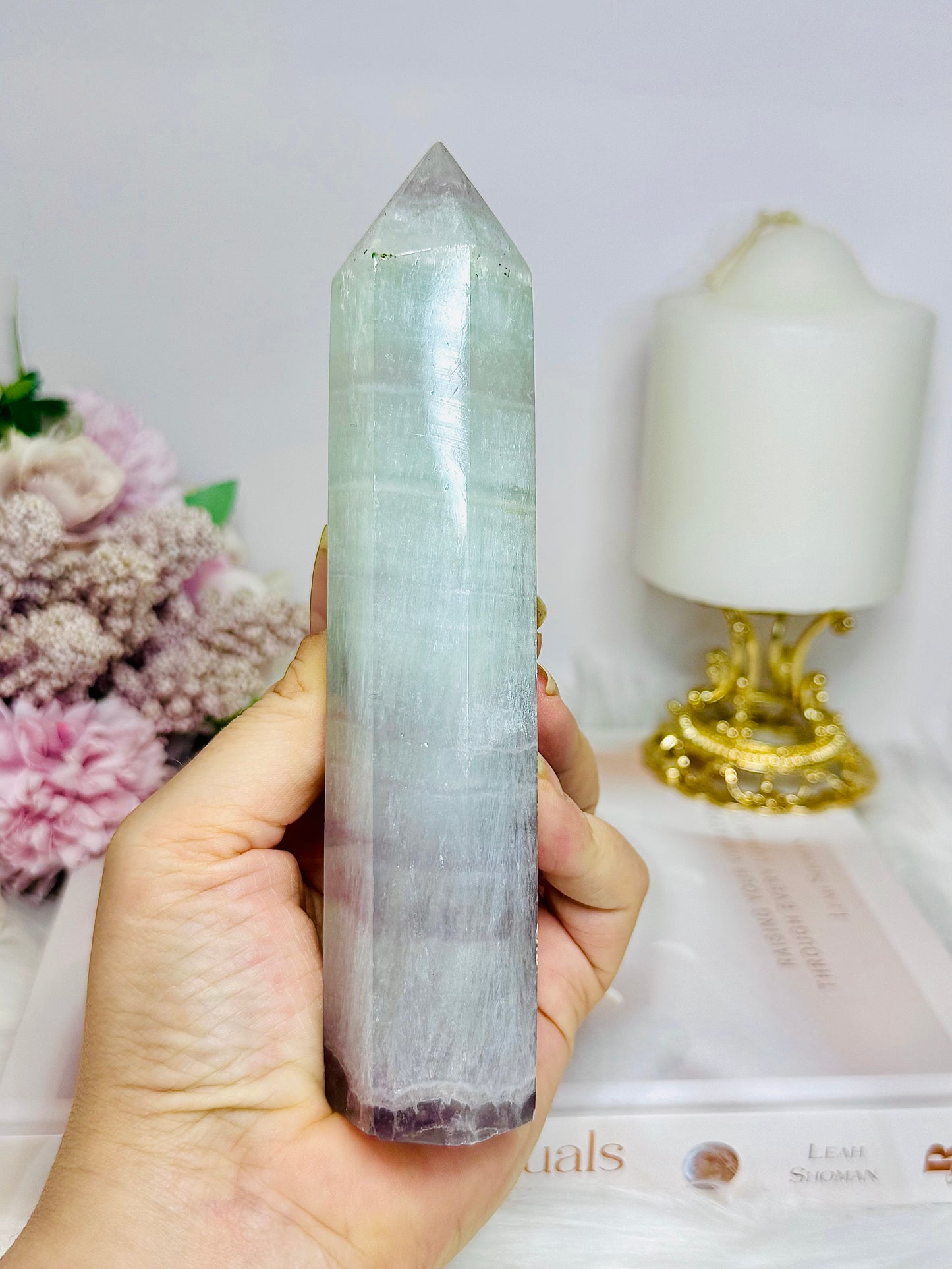 Pastel Fluorite Tower 16cm