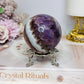 Large Crazy Lace Agate Sphere on Stand 378g