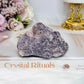 Natural Lepidolite with Pink Tourmaline Raw Specimen 8.5cm 245g
