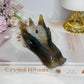 Large Druzy Agate Carved Dragon Head 12cm