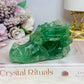 Green Fluorite Carved Dragon 9.5cm 378g