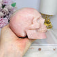 Large Pink Opal Carved Skull 10cm 828g