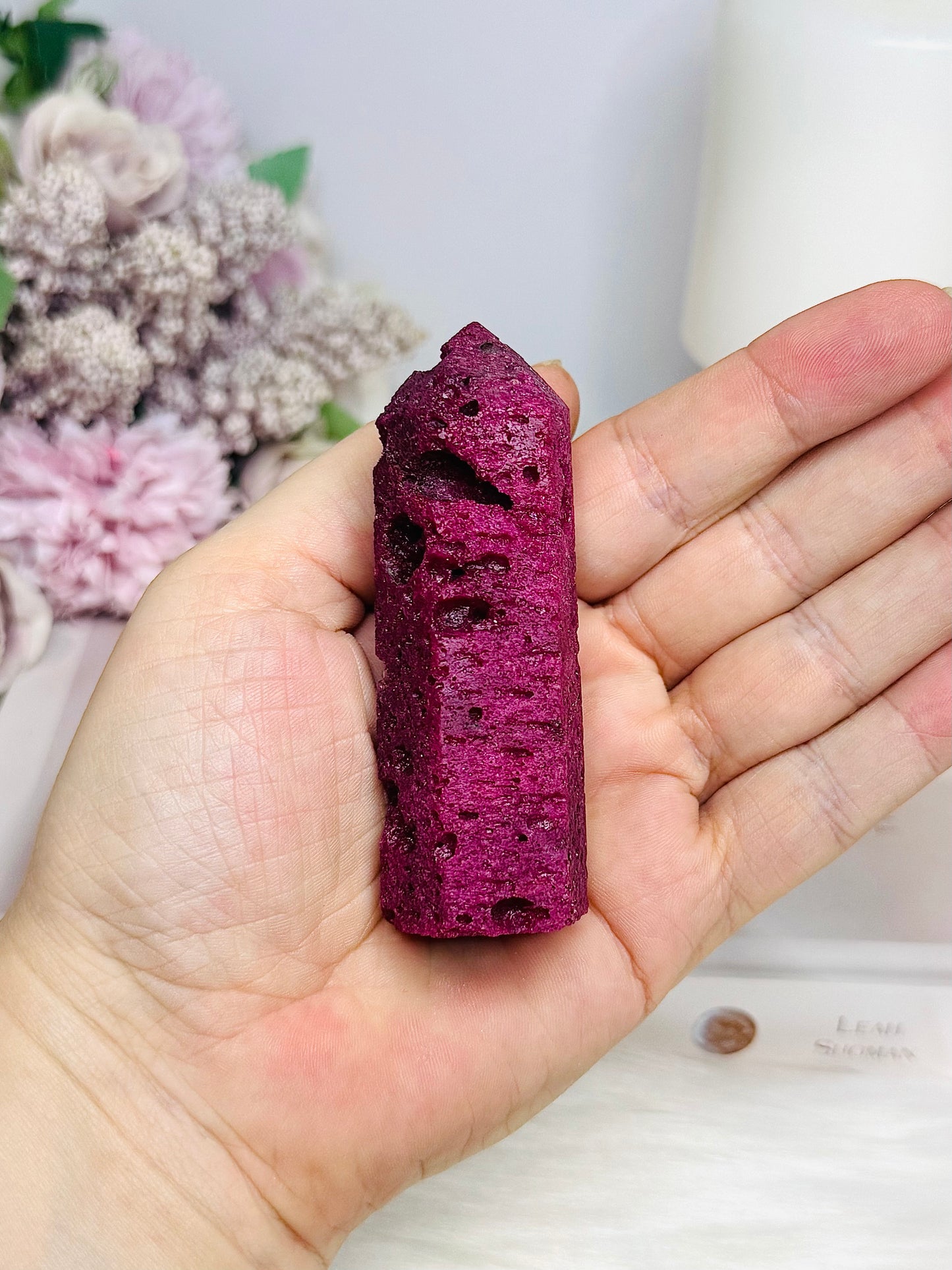Ruby Honeycomb Tower 8cm (chemically identical to Natural Ruby)